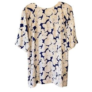 Vintage 1980’s Floral Mix Pattern Mini Dress Sz 16w